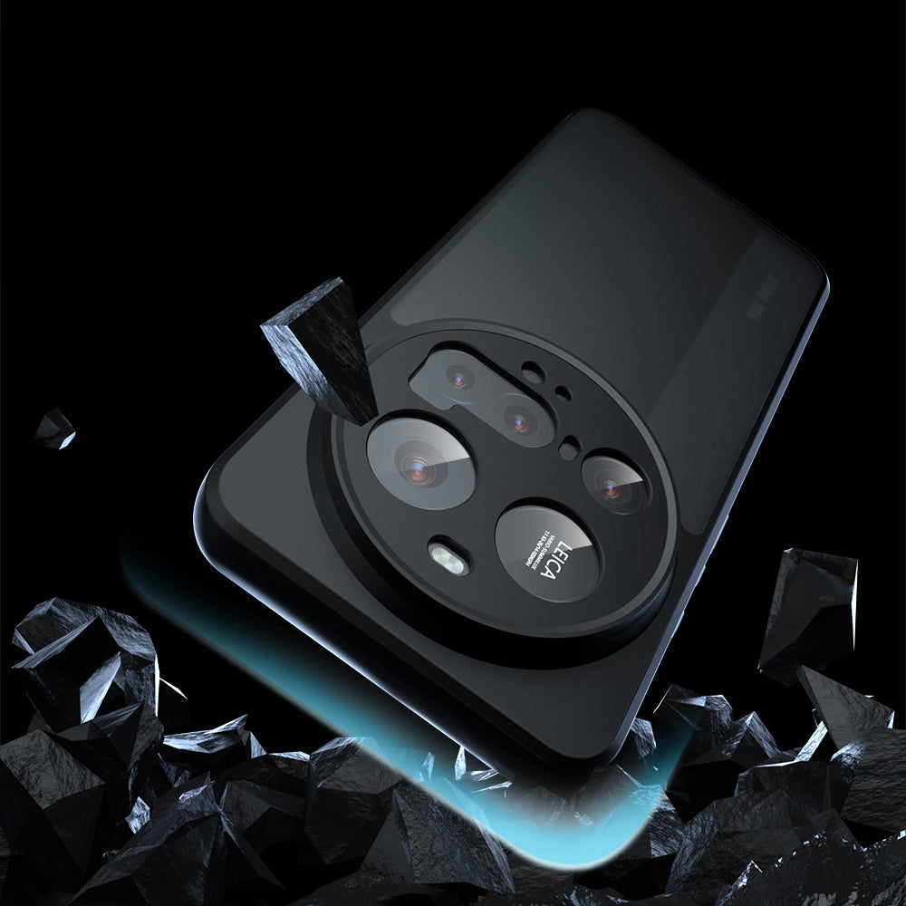 Xiaomi 15 Ultra Kılıf Kamera Korumalı Şeffaf Arka Yüzey Zore New Roll Kapak Siyah
