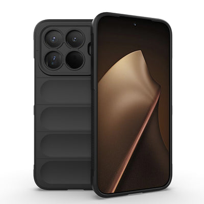 Xiaomi 15T Pro Kılıf Esnek TPU Oyuklu Arka Yüzey Tasarımlı Zore Etnik Silikon Kapak Lacivert