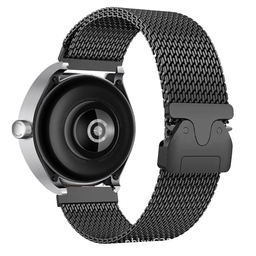 Xiaomi Amazfit GTR 47mm Zore KRD-100 22mm Titanyum Hasır Kordon Siyah-Titanyum