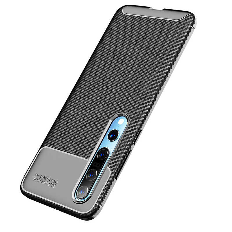 Xiaomi Mi 10 Kılıf Zore Negro Silikon Kapak Kahverengi