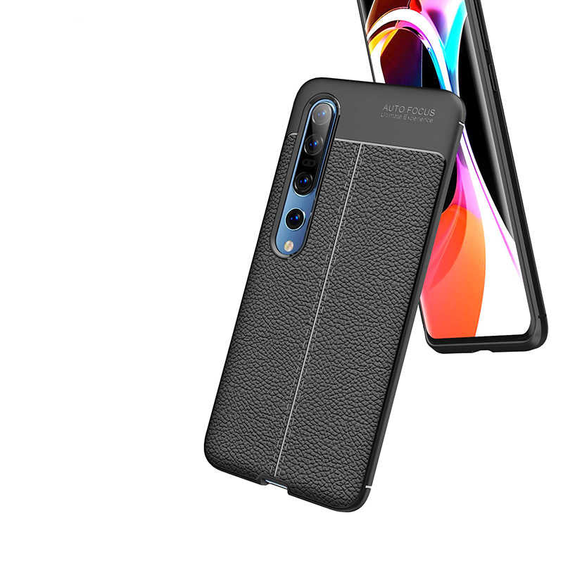 Xiaomi Mi 10 Kılıf Zore Niss Silikon Kapak Siyah