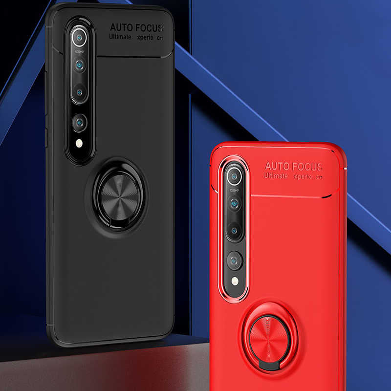 Xiaomi Mi 10 Kılıf Zore Ravel Silikon Kapak Kırmızı