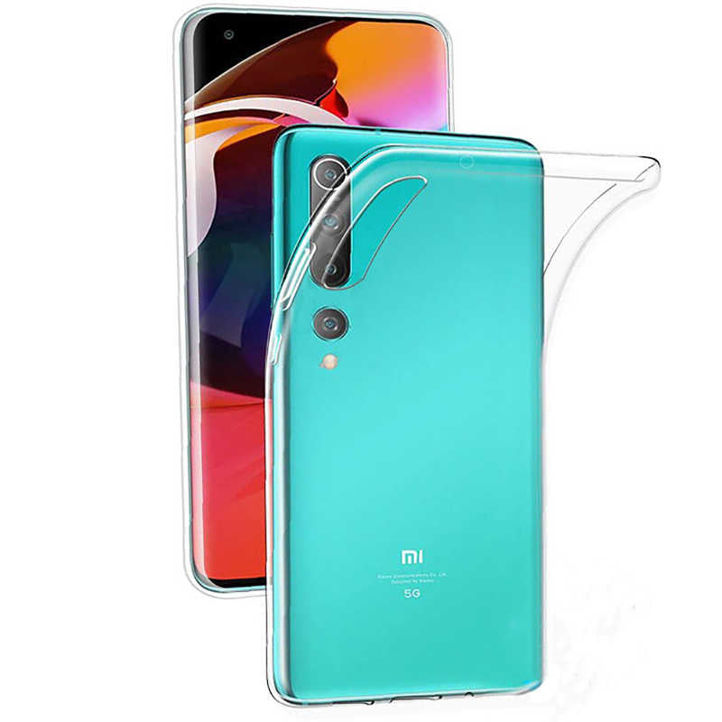 Xiaomi Mi 10 Kılıf Zore Süper Silikon Kapak Renksiz
