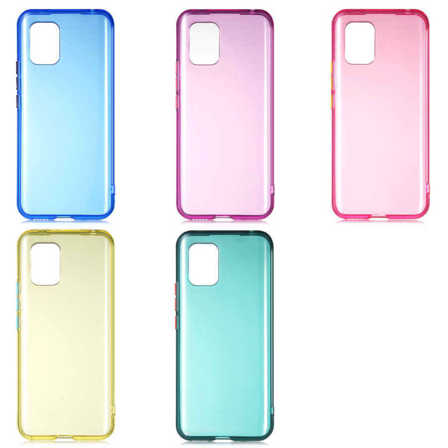 Xiaomi Mi 10 Lite Kılıf Zore Bistro Kapak Mavi