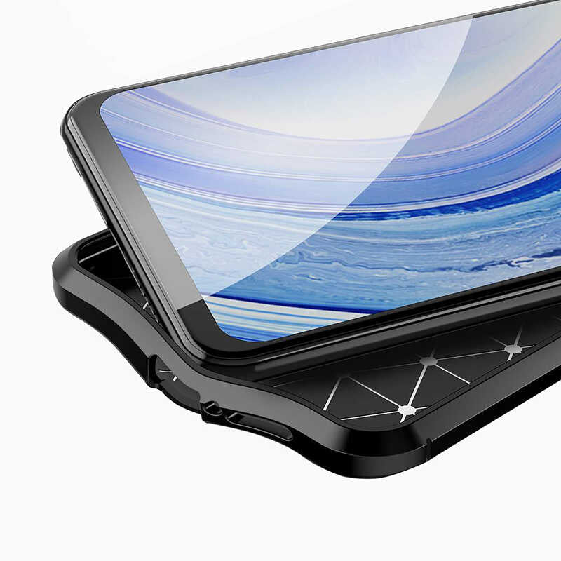 Xiaomi Mi 10 Lite Kılıf Zore Niss Silikon Kapak Siyah