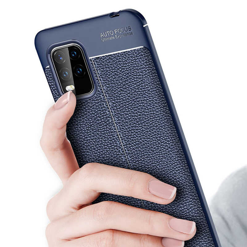 Xiaomi Mi 10 Lite Kılıf Zore Niss Silikon Kapak Lacivert