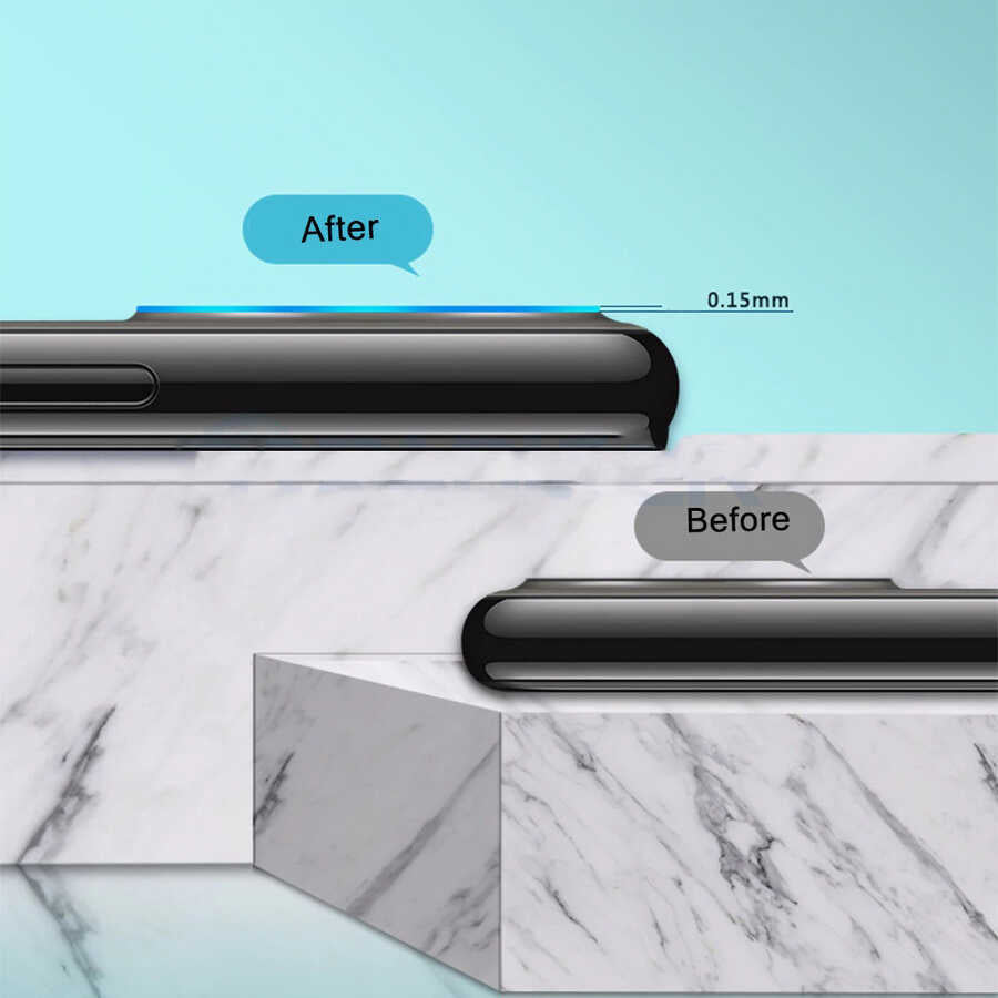 Xiaomi Mi 10T 5G Zore Nano Kamera Koruyucu Renksiz