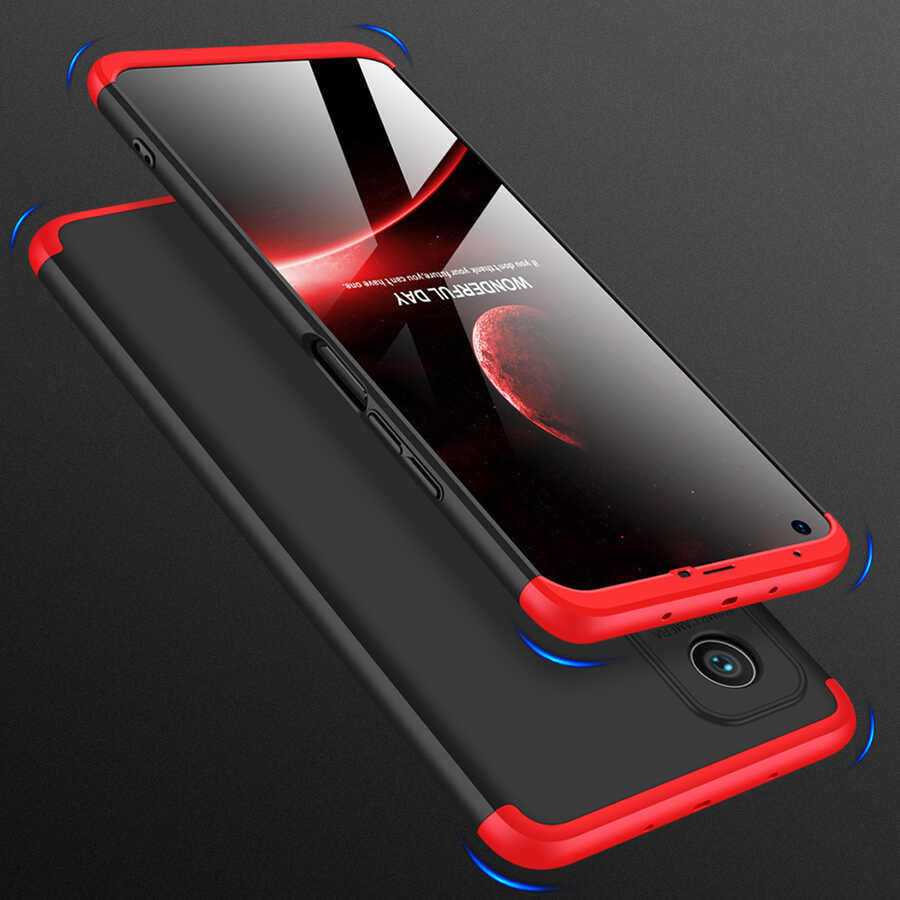 Xiaomi Mi 10T Pro 5G Kılıf Zore Ays Kapak Siyah-Kırmızı