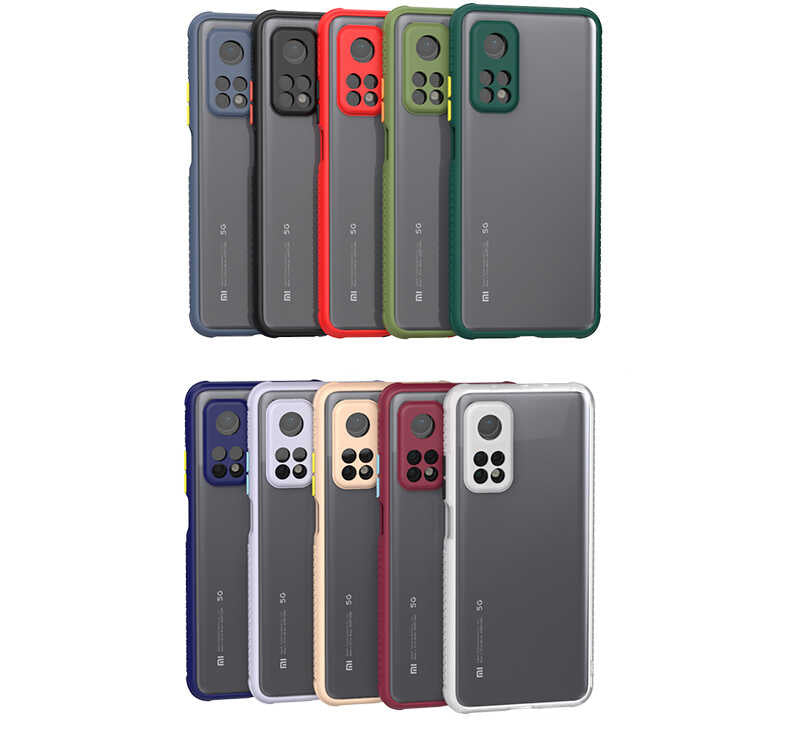 Xiaomi Mi 10T Pro 5G Kılıf Zore Kaff Kapak Kırmızı