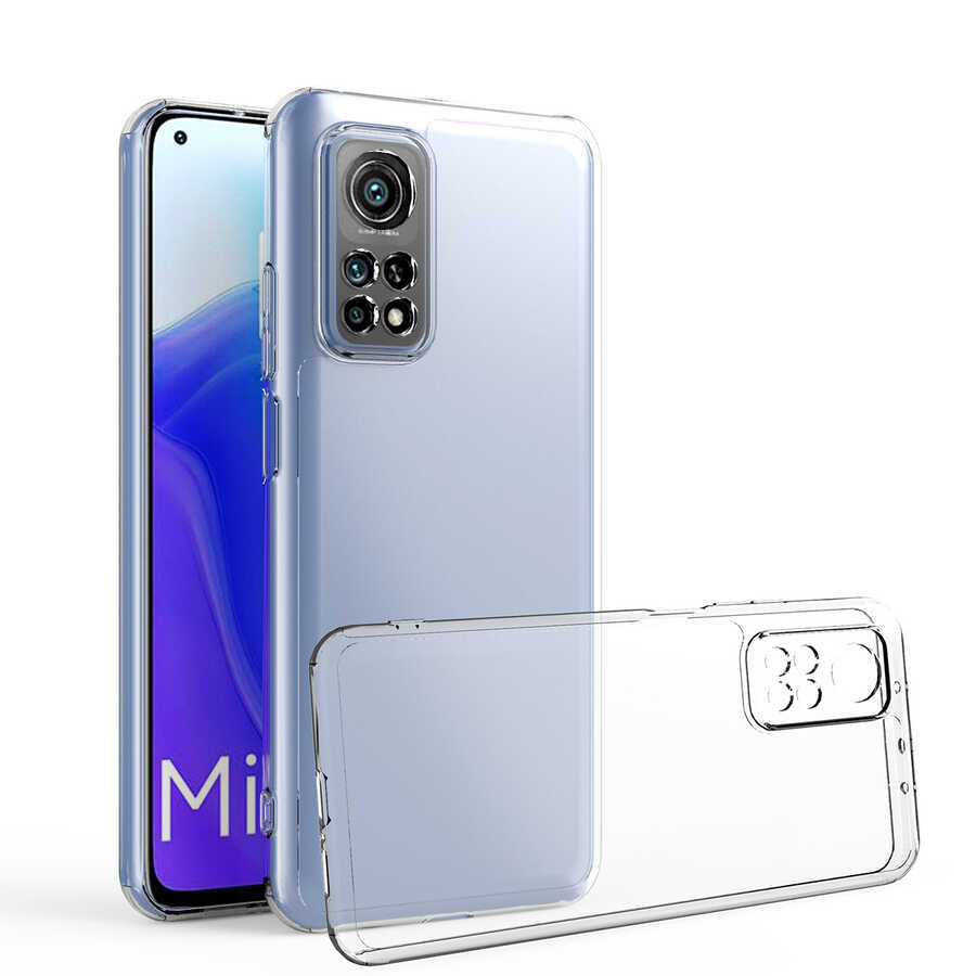 Xiaomi Mi 10T Pro 5G Kılıf Zore Kamera Korumalı Süper Silikon Kapak Renksiz