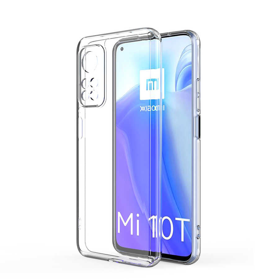 Xiaomi Mi 10T Pro 5G Kılıf Zore Kamera Korumalı Süper Silikon Kapak Renksiz