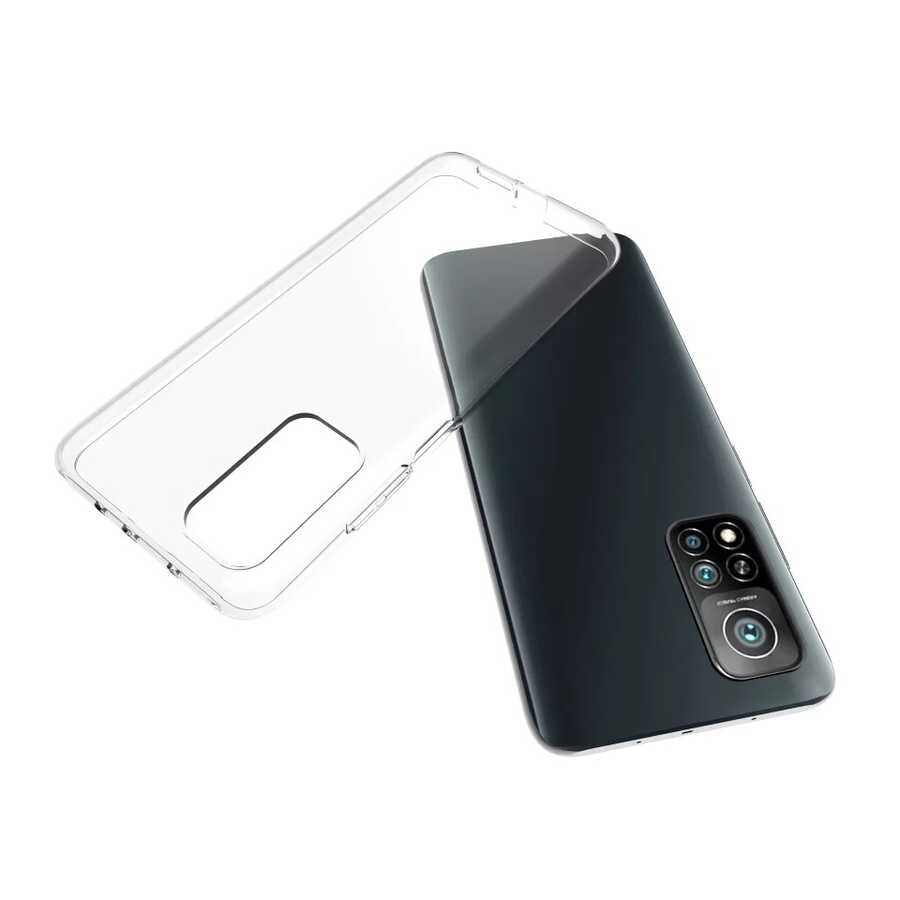 Xiaomi Mi 10T Pro 5G Kılıf Zore Süper Silikon Kapak Renksiz