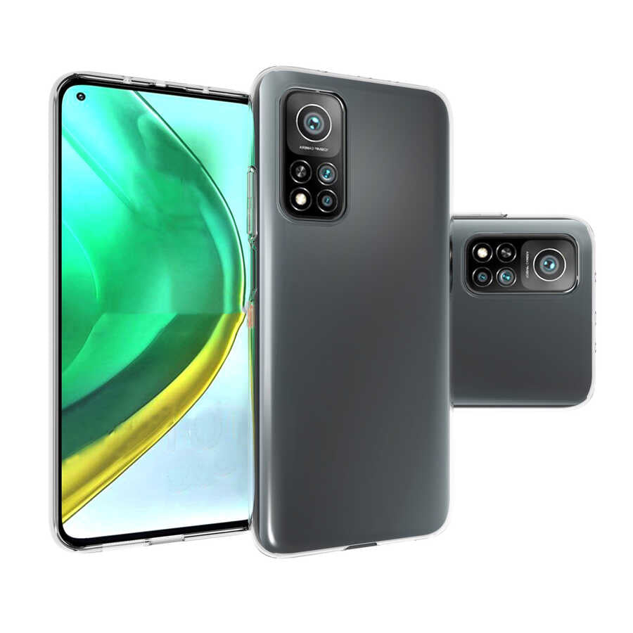 Xiaomi Mi 10T Pro 5G Kılıf Zore Süper Silikon Kapak Renksiz