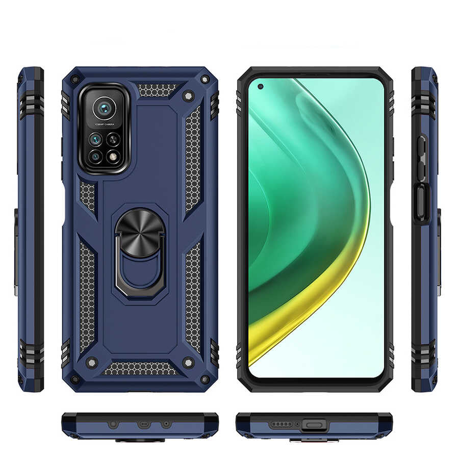 Xiaomi Mi 10T Pro 5G Kılıf Zore Vega Kapak Rose Gold