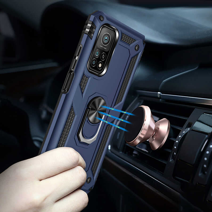 Xiaomi Mi 10T Pro 5G Kılıf Zore Vega Kapak Kırmızı