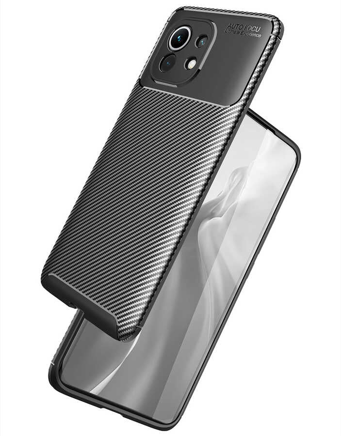 Xiaomi Mi 11 Kılıf Zore Negro Silikon Kapak Lacivert