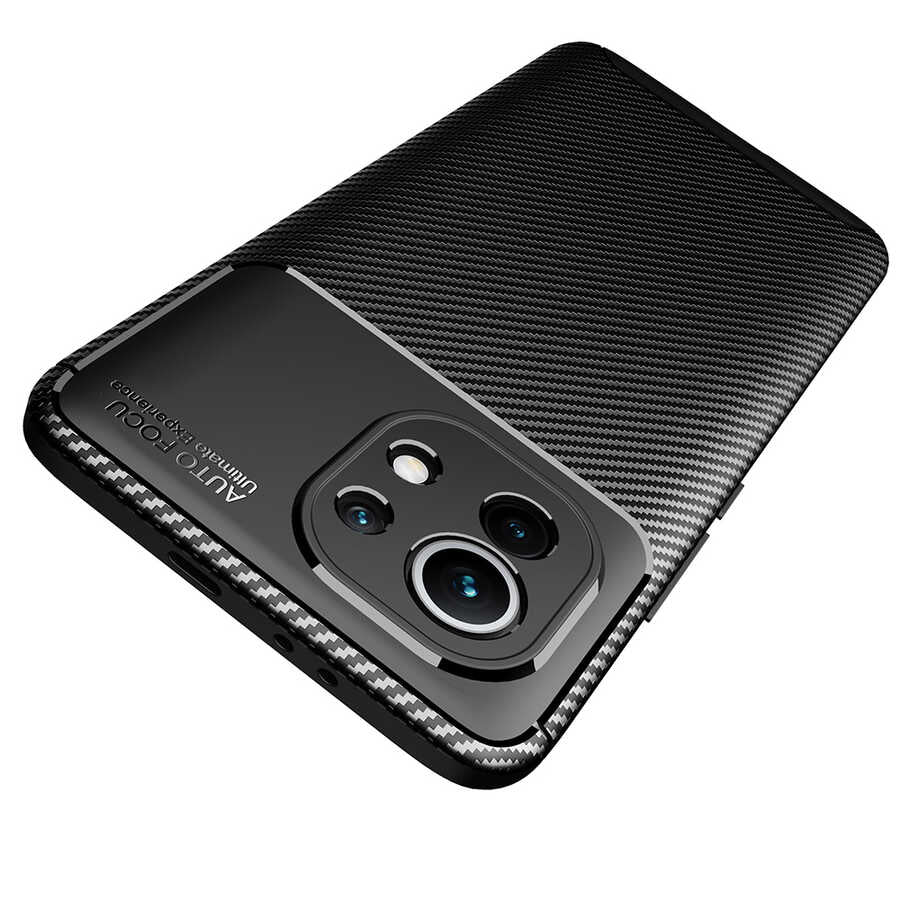 Xiaomi Mi 11 Kılıf Zore Negro Silikon Kapak Kahverengi