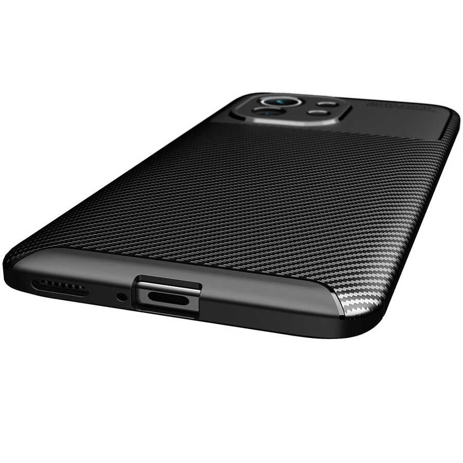 Xiaomi Mi 11 Kılıf Zore Negro Silikon Kapak Siyah