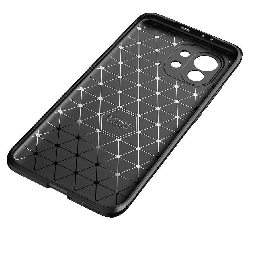 Xiaomi Mi 11 Kılıf Zore Negro Silikon Kapak Siyah