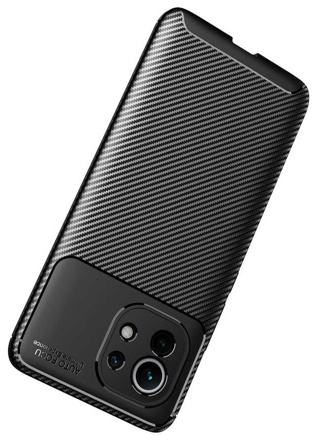 Xiaomi Mi 11 Kılıf Zore Negro Silikon Kapak Siyah