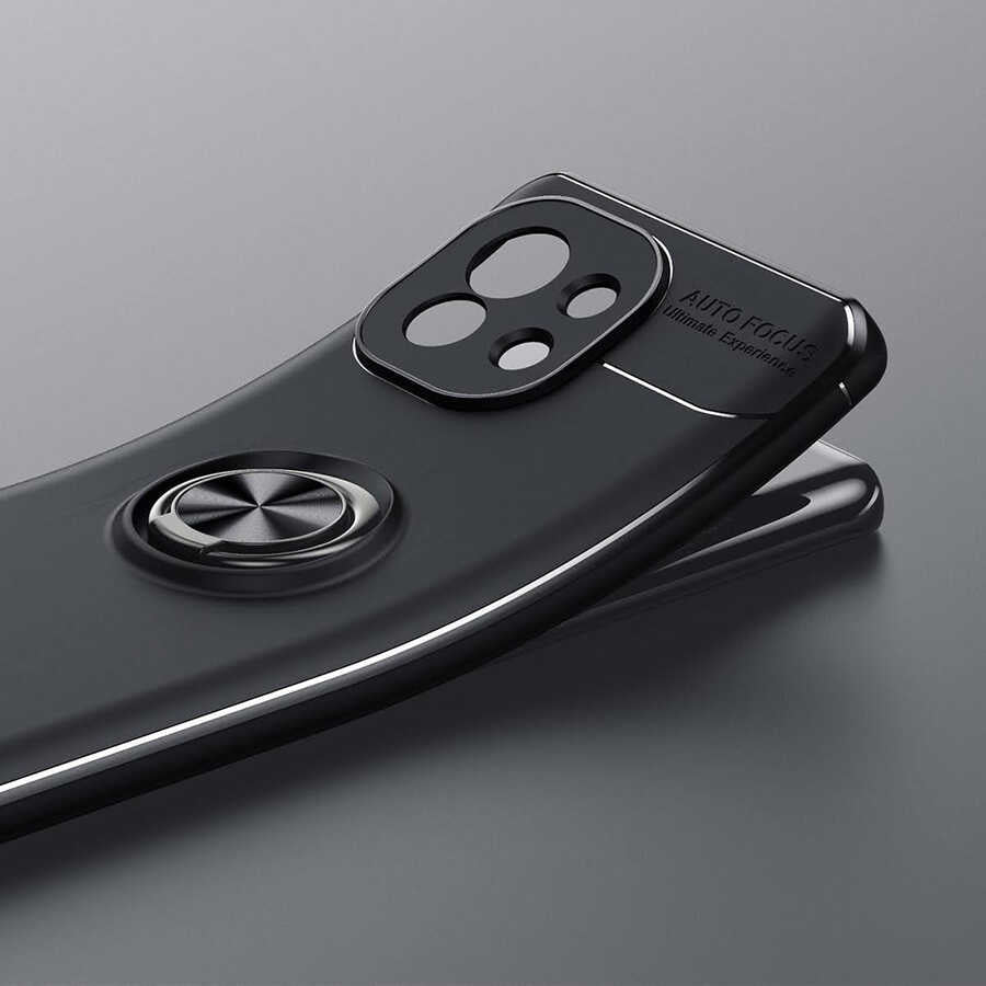 Xiaomi Mi 11 Kılıf Zore Ravel Silikon Kapak Siyah-Mavi