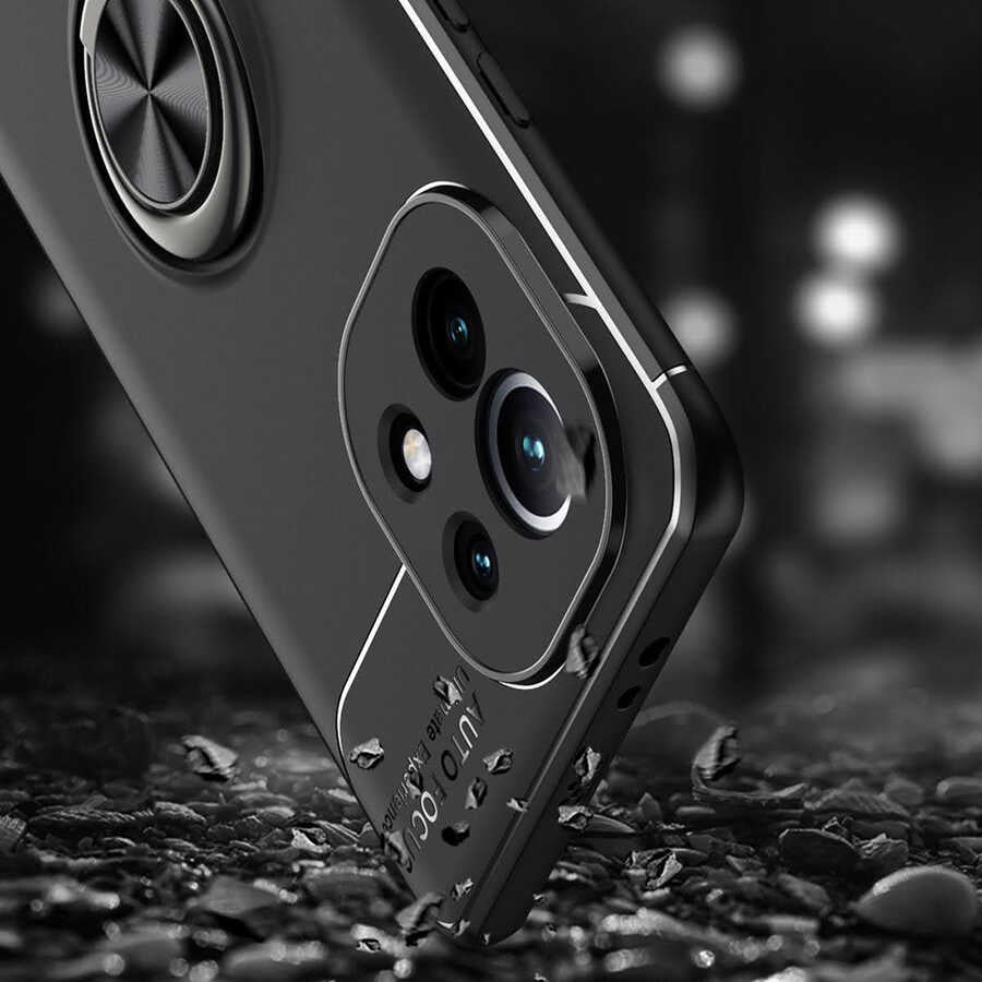 Xiaomi Mi 11 Kılıf Zore Ravel Silikon Kapak Siyah-Mavi