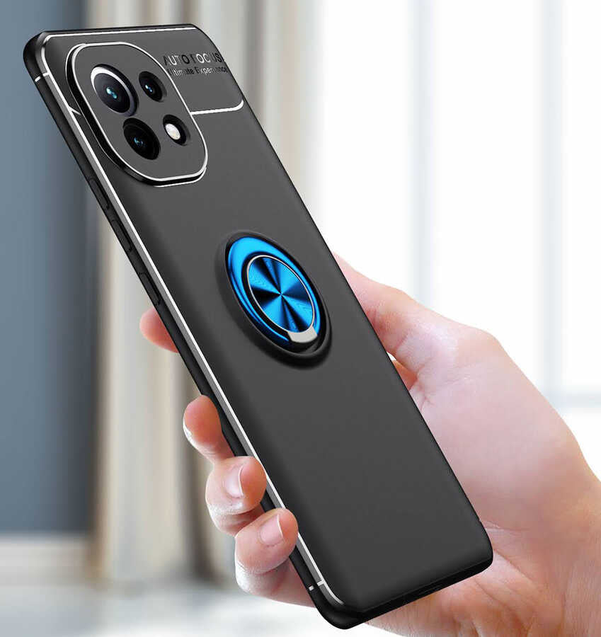 Xiaomi Mi 11 Kılıf Zore Ravel Silikon Kapak Mavi