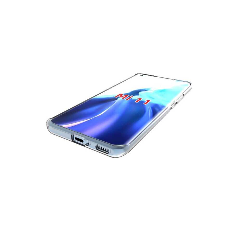 Xiaomi Mi 11 Kılıf Zore Süper Silikon Kapak Renksiz