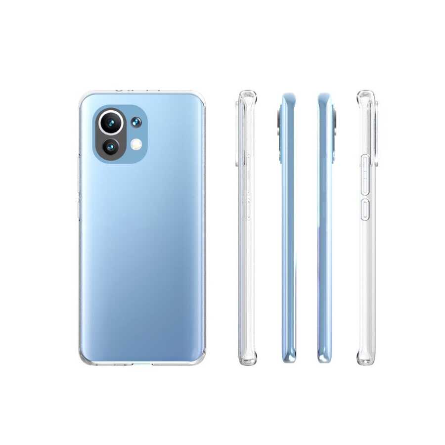 Xiaomi Mi 11 Kılıf Zore Süper Silikon Kapak Renksiz