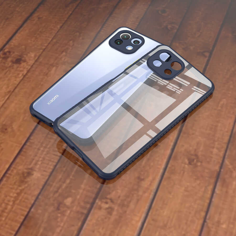 Xiaomi Mi 11 Lite Kılıf Zore Kaff Kapak Koyu Yeşil