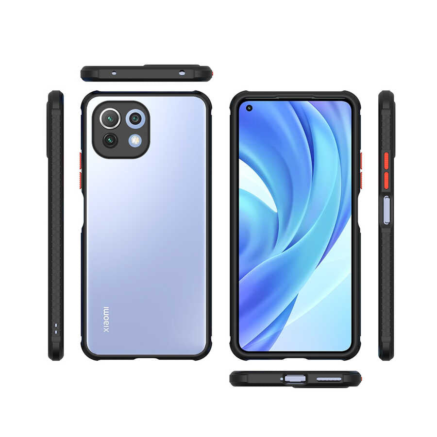 Xiaomi Mi 11 Lite Kılıf Zore Kaff Kapak Mor