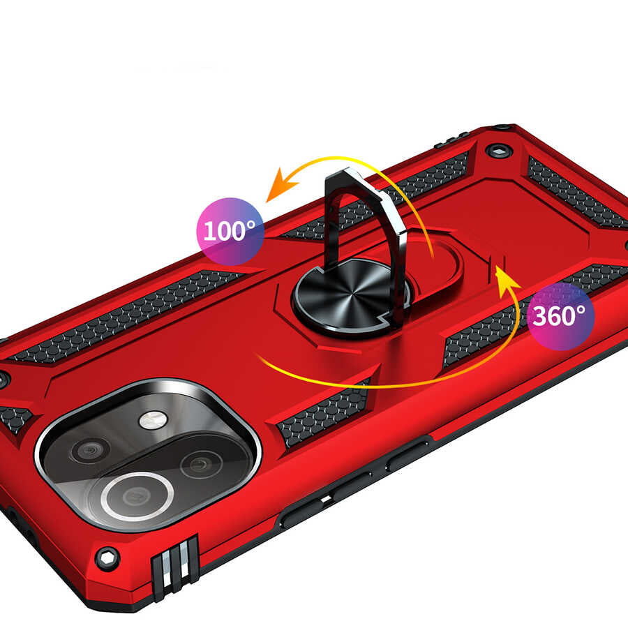 Xiaomi Mi 11 Lite Kılıf Zore Vega Kapak Mavi