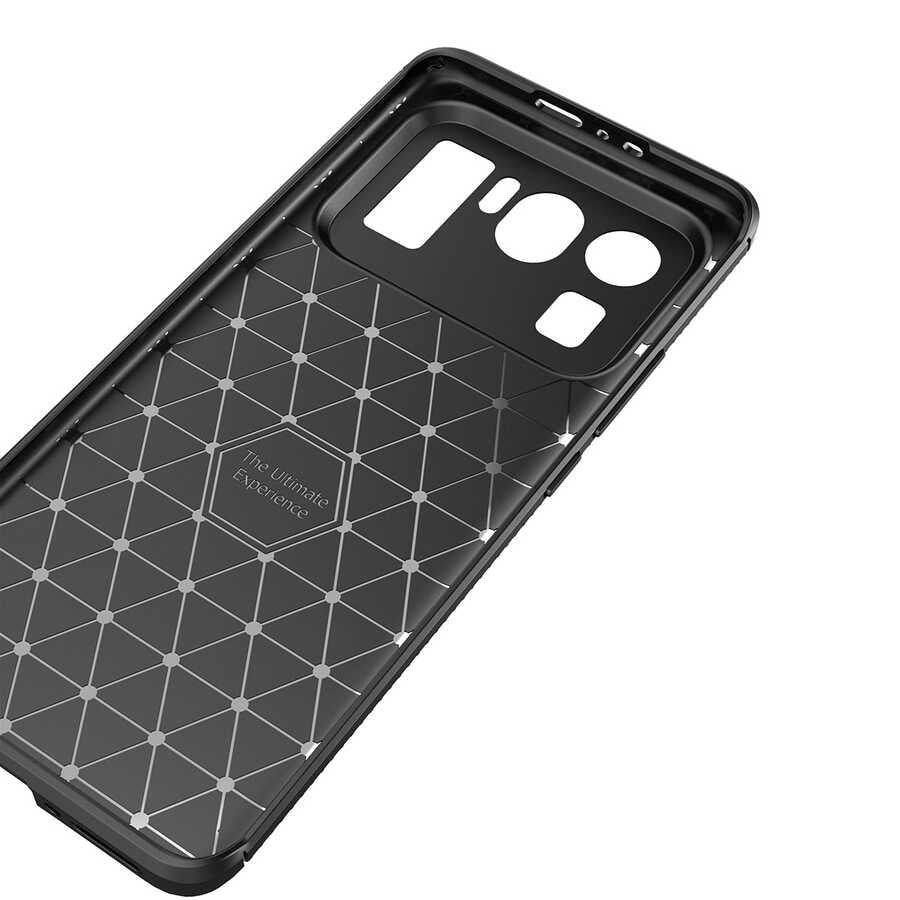 Xiaomi Mi 11 Ultra Kılıf Zore Negro Silikon Kapak Siyah