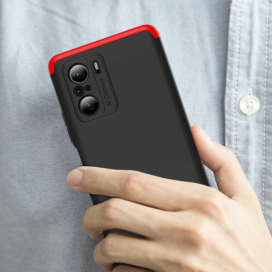 Xiaomi Mi 11İ Kılıf Zore Ays Kapak Kırmızı