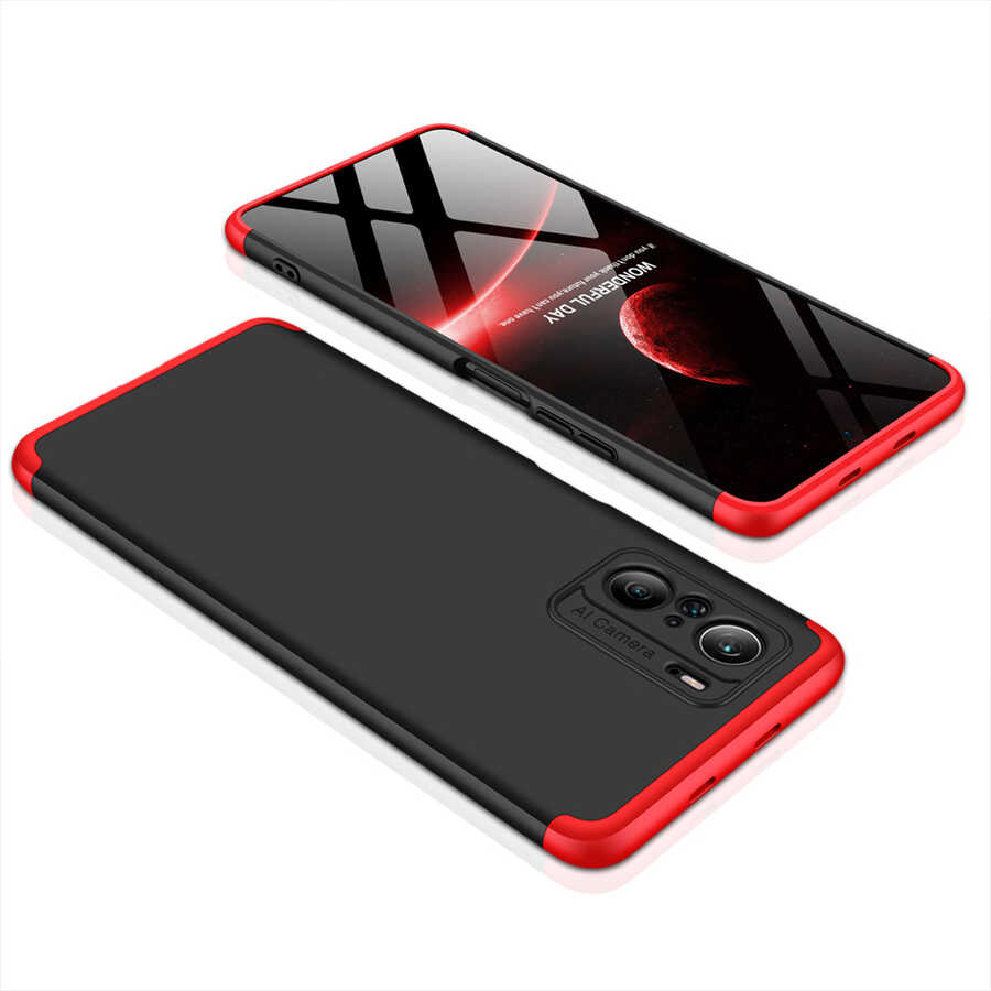 Xiaomi Mi 11İ Kılıf Zore Ays Kapak Siyah-Mavi