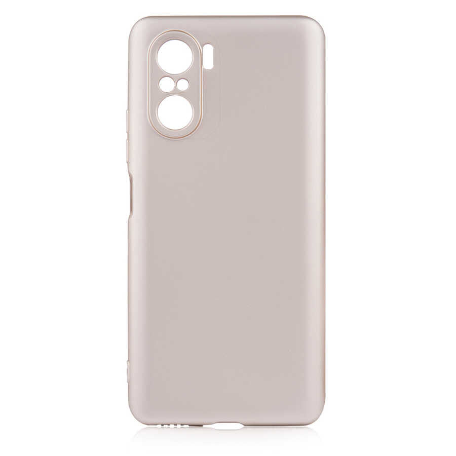 Xiaomi Mi 11İ Kılıf Zore Premier Silikon Kapak Gold