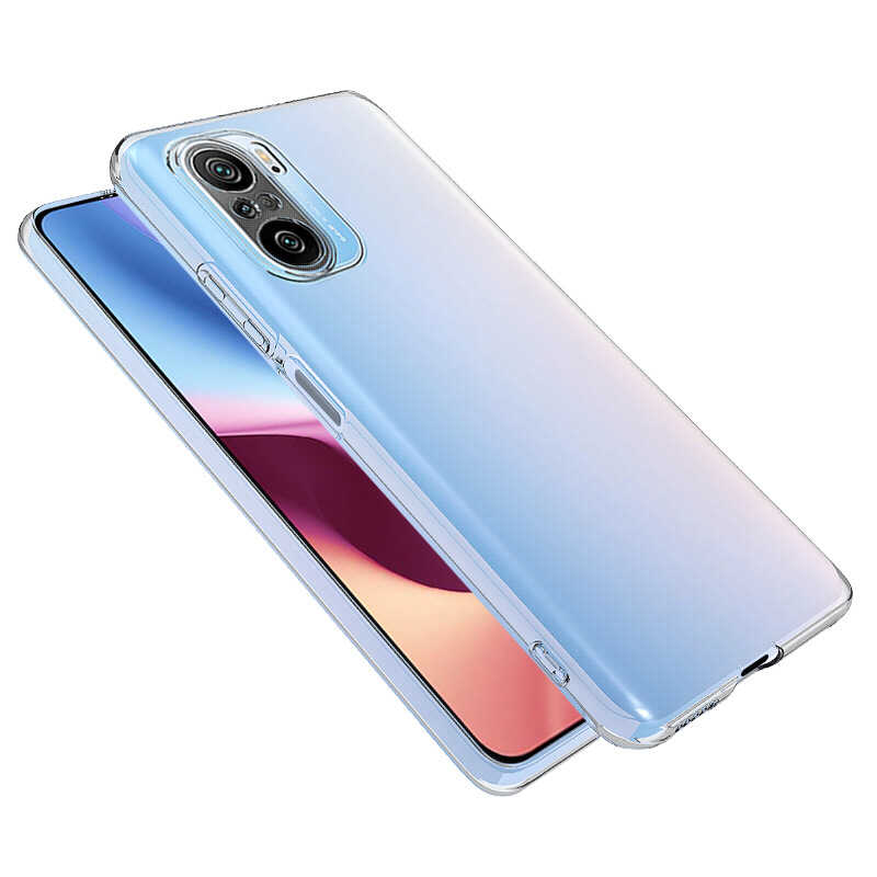 Xiaomi Mi 11İ Kılıf Zore Süper Silikon Kapak Renksiz