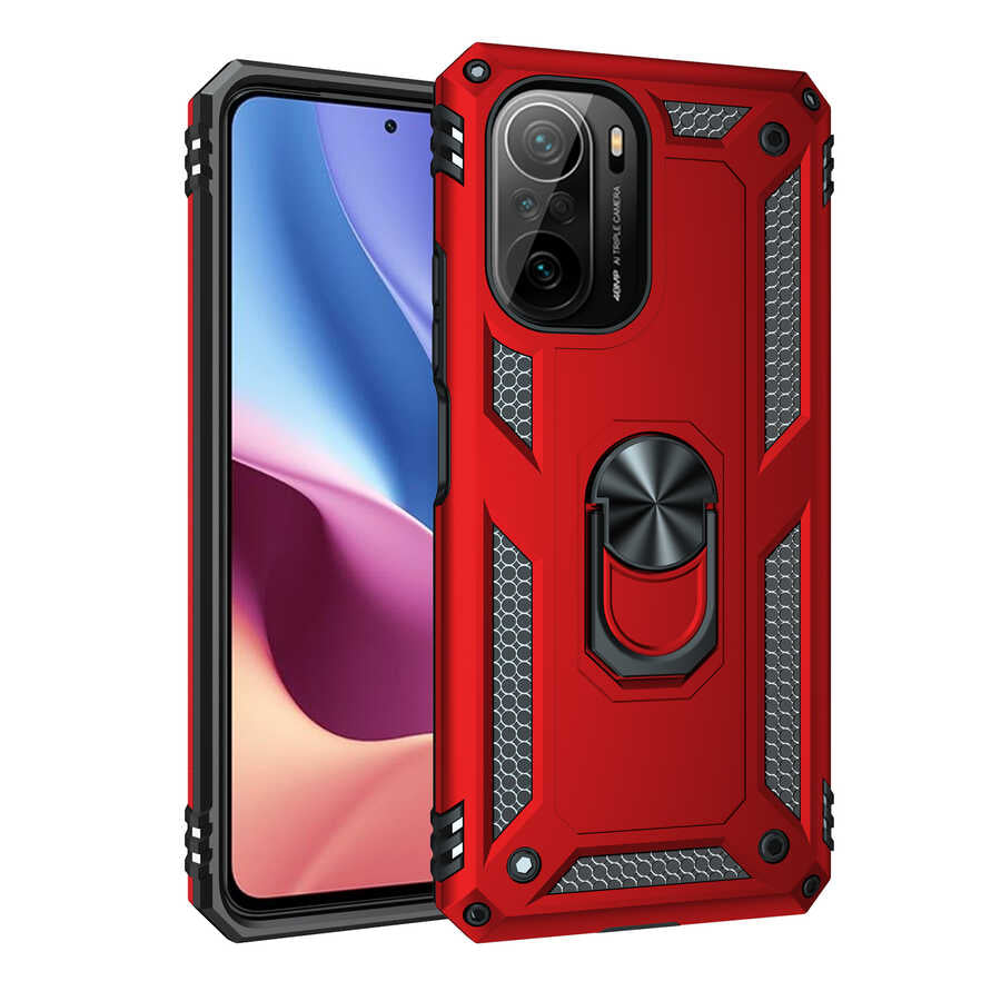 Xiaomi Mi 11İ Kılıf Zore Vega Kapak Gold