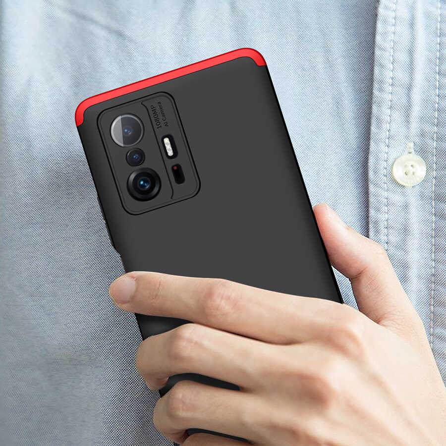 Xiaomi Mi 11T 5G Kılıf Zore Ays Kapak Siyah-Gri