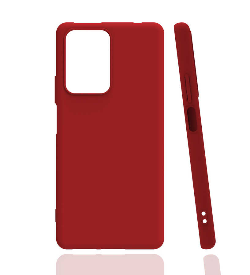 Xiaomi Mi 11T 5G Kılıf Zore Biye Silikon Kırmızı