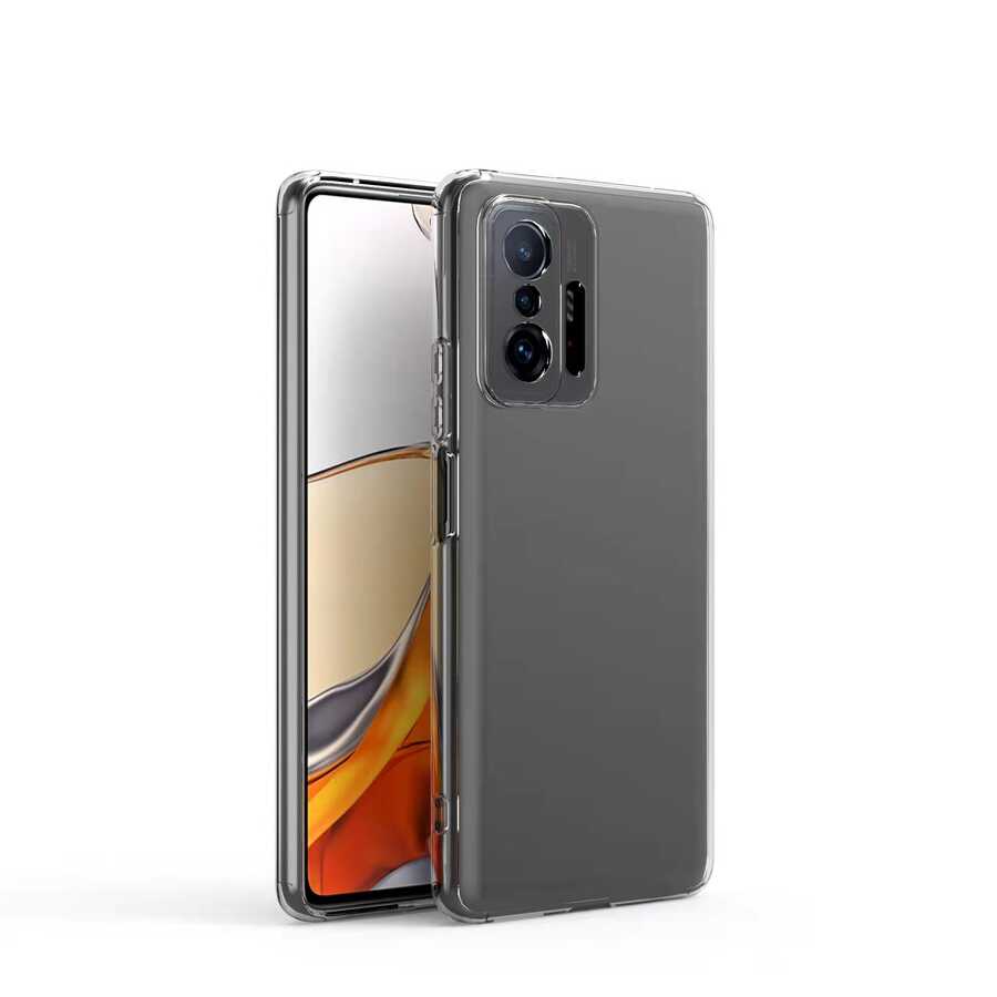 Xiaomi Mi 11T 5G Kılıf Zore Kamera Korumalı Süper Silikon Kapak Renksiz