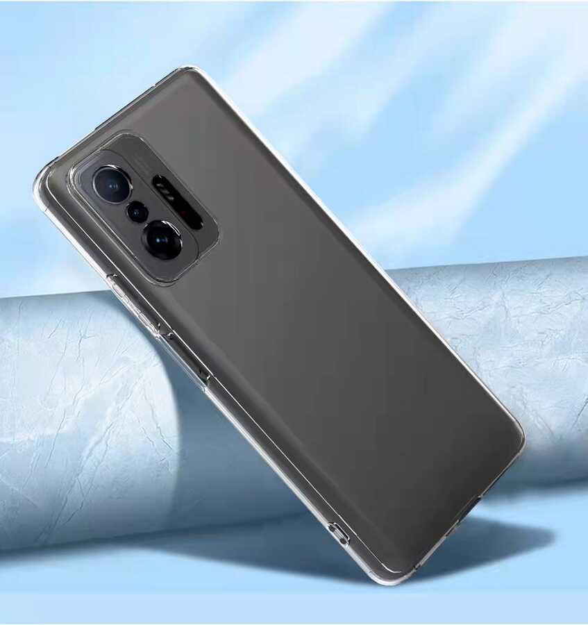 Xiaomi Mi 11T 5G Kılıf Zore Kamera Korumalı Süper Silikon Kapak Renksiz