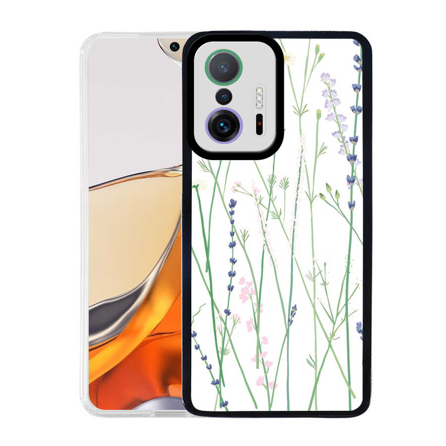 Xiaomi Mi 11T 5G Kılıf Zore M-Fit Desenli Kapak Flower No4