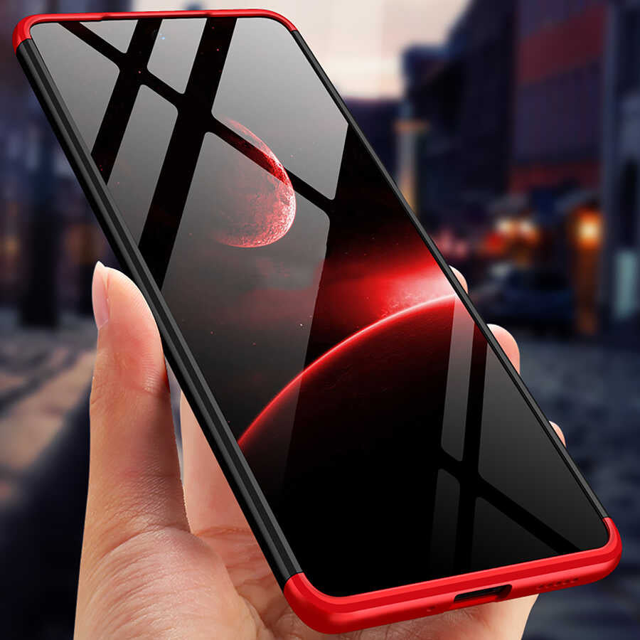 Xiaomi Mi 11T Pro 5G Kılıf Zore Ays Kapak Siyah-Kırmızı