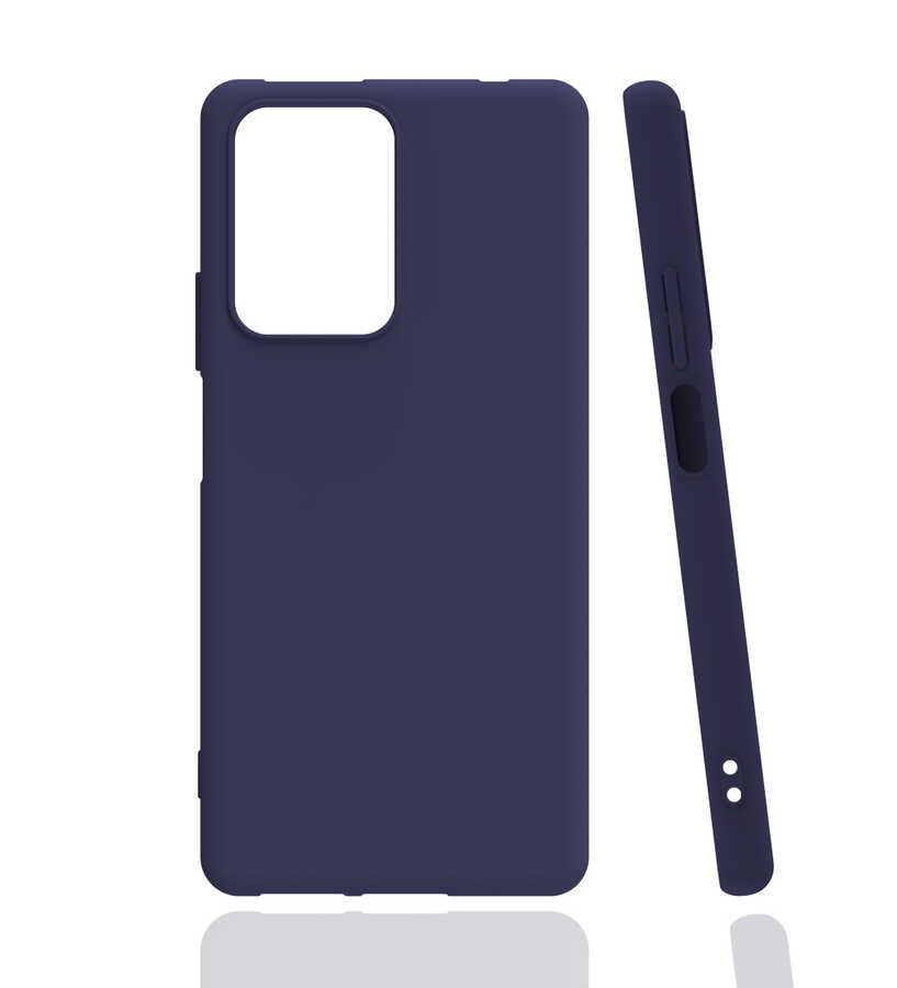 Xiaomi Mi 11T Pro 5G Kılıf Zore Biye Silikon Lacivert