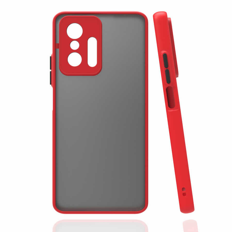 Xiaomi Mi 11T Pro 5G Kılıf Zore Hux Kapak Kırmızı