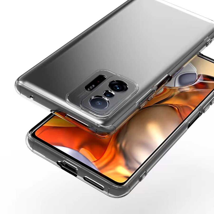 Xiaomi Mi 11T Pro 5G Kılıf Zore Kamera Korumalı Süper Silikon Kapak Renksiz