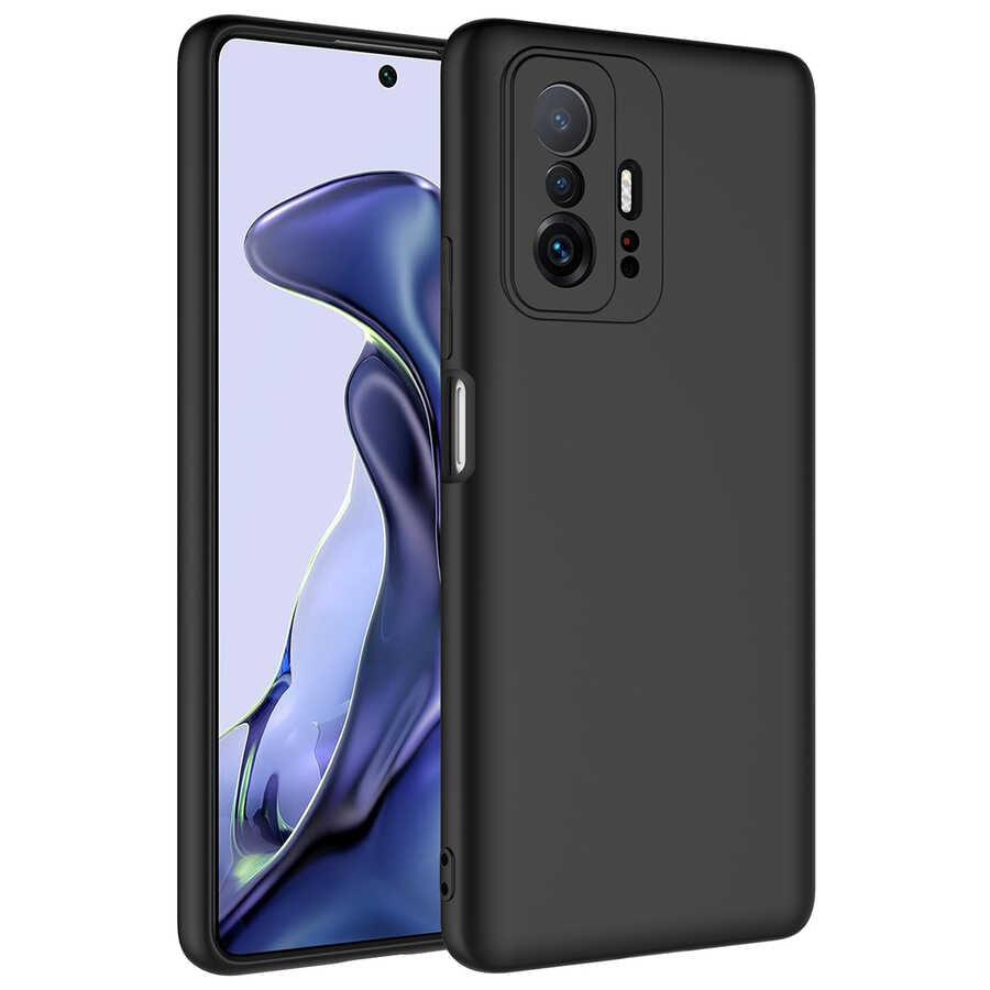 Xiaomi Mi 11T Pro 5G Kılıf Zore Mara Lansman Kapak Siyah