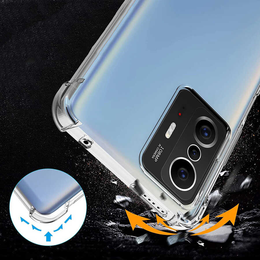 Xiaomi Mi 11T Pro 5G Kılıf Zore Nitro Anti Shock Silikon Renksiz
