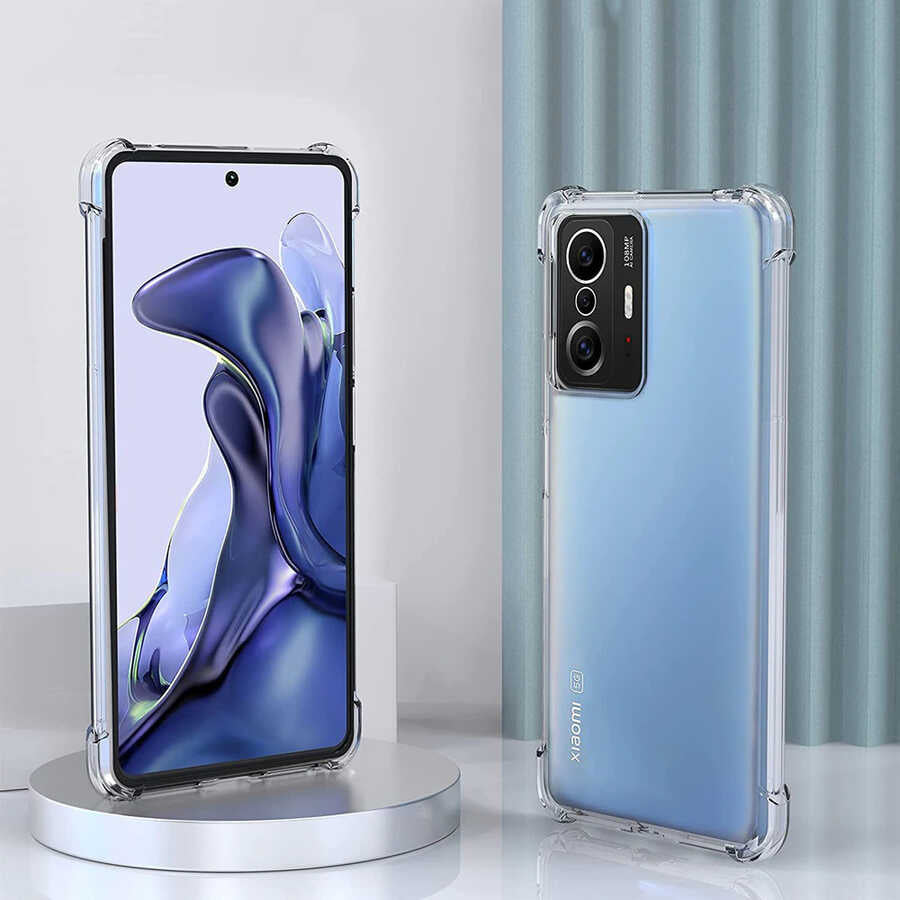 Xiaomi Mi 11T Pro 5G Kılıf Zore Nitro Anti Shock Silikon Renksiz
